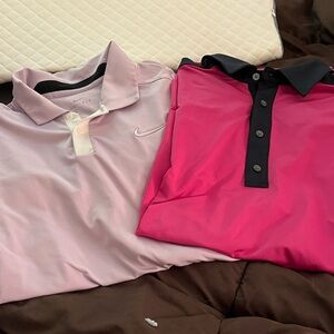 Men’s Nike and Footjoy golf polos size large